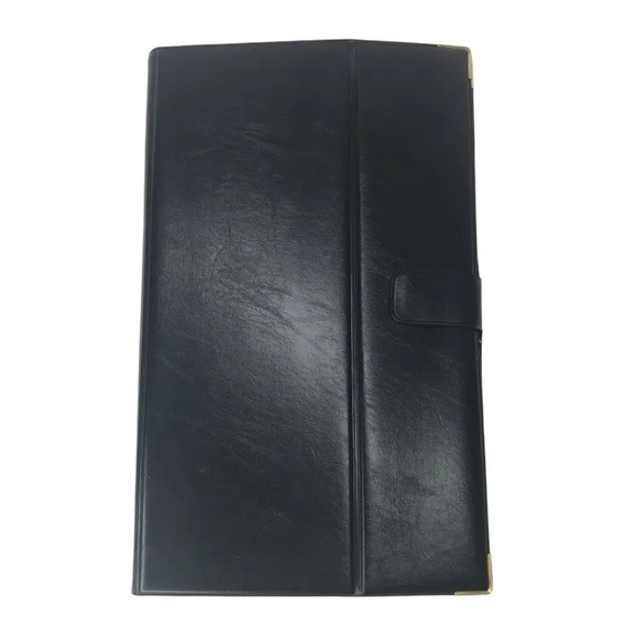 DAC Business Card Holder Organizer, 210 Plastic Card Slots, Faux Leather, Black - Picture 1 of 9